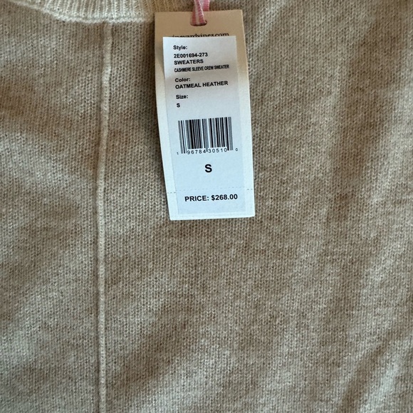 Vineyard Vines Crewneck Seaspun Cashmere Sweater Size: Small - Picture 7 of 7